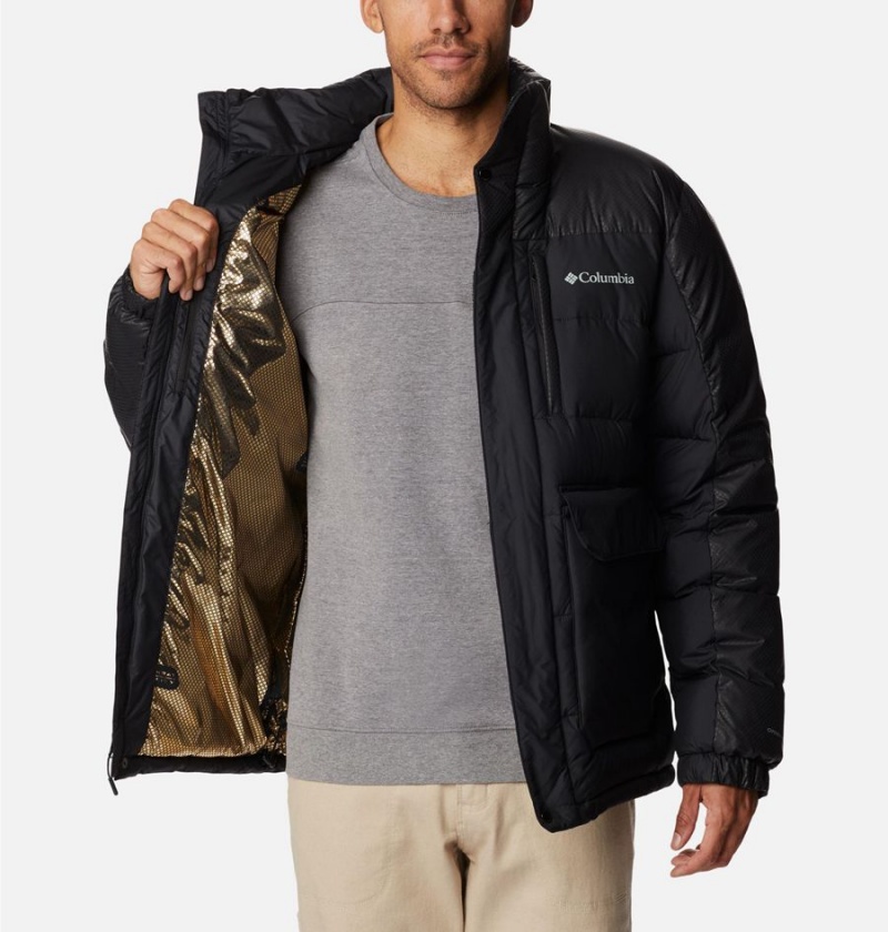 Columbia Mineral Ridge Black Dot Insulated Men's Puffer Jacket Black | LBJUKE-021