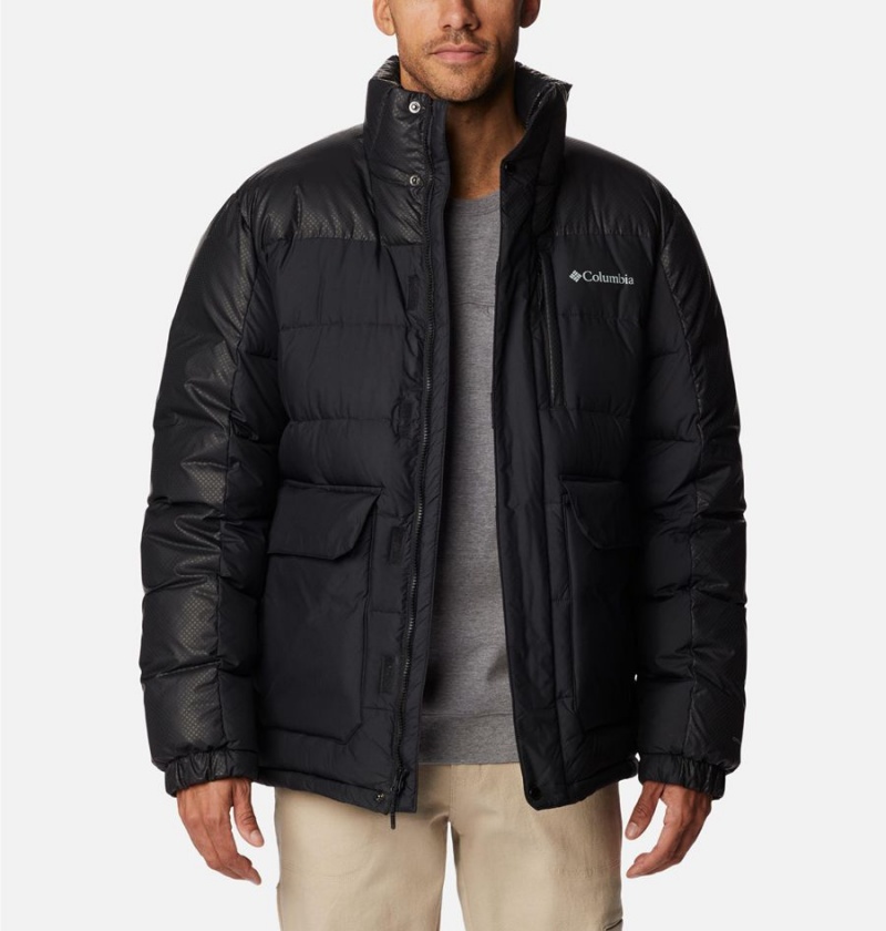 Columbia Mineral Ridge Black Dot Insulated Men's Puffer Jacket Black | LBJUKE-021
