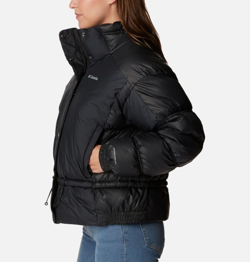 Columbia Mineral Ridge Black Dot Women's Puffer Jacket Black | ZSNBHW-290