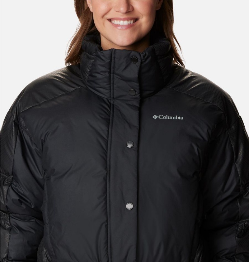 Columbia Mineral Ridge Black Dot Women's Puffer Jacket Black | ZSNBHW-290