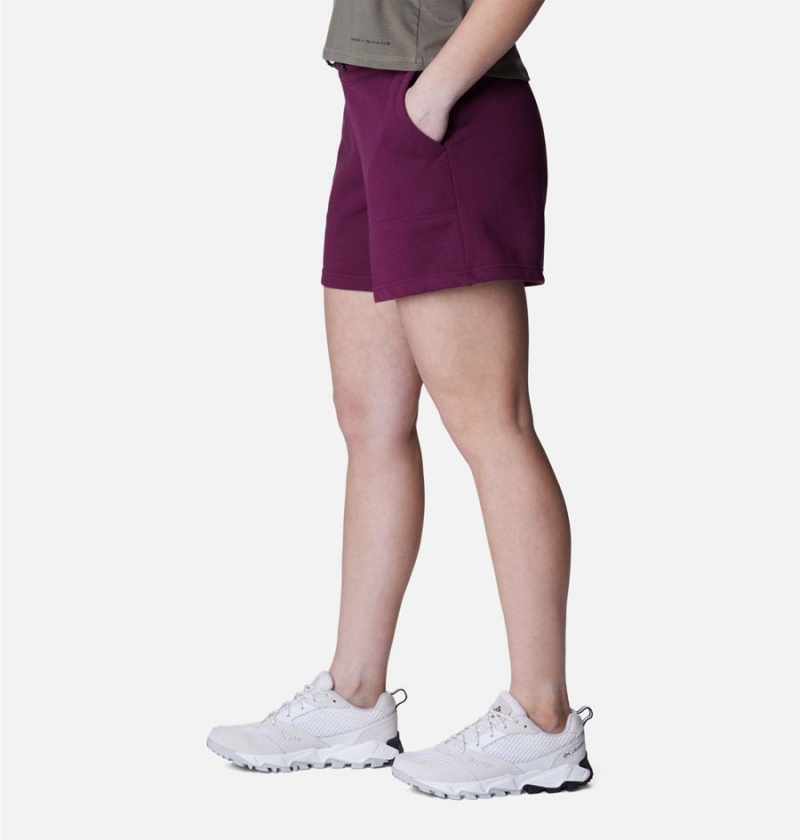 Columbia Mineral Ridge Pull On Women's Shorts Purple | AXPMOW-405