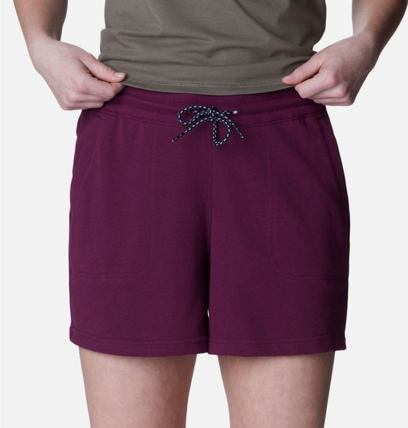 Columbia Mineral Ridge Pull On Women's Shorts Purple | AXPMOW-405