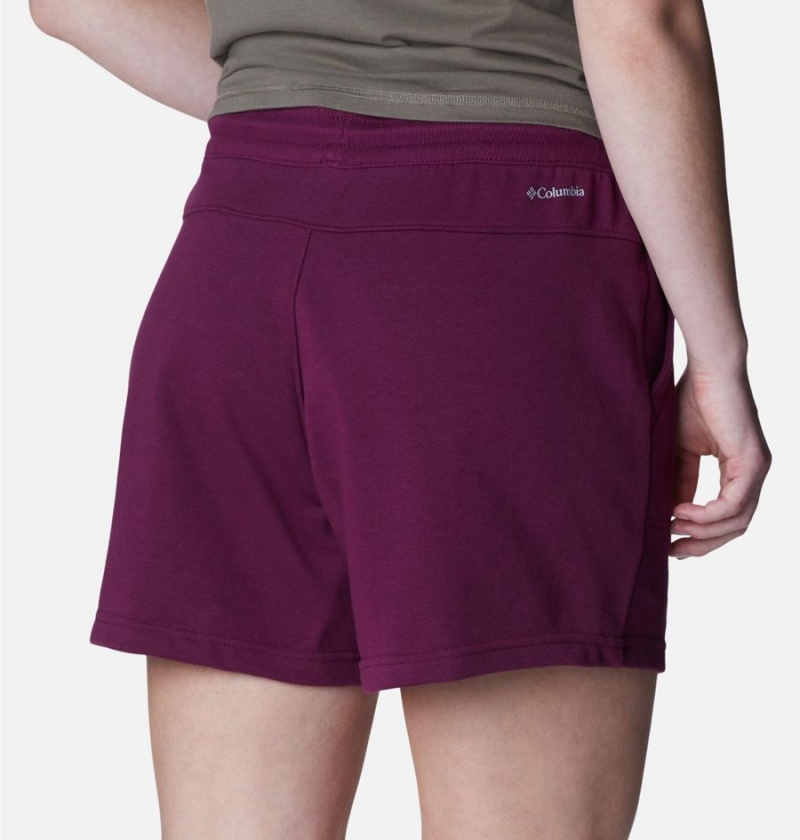 Columbia Mineral Ridge Pull On Women's Shorts Purple | AXPMOW-405