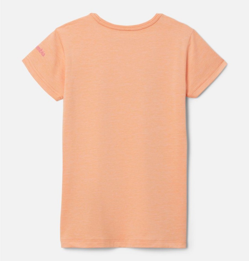 Columbia Mission Peak Short Sleeve Graphic Kids' T-Shirt Coral | PRJIGN-794