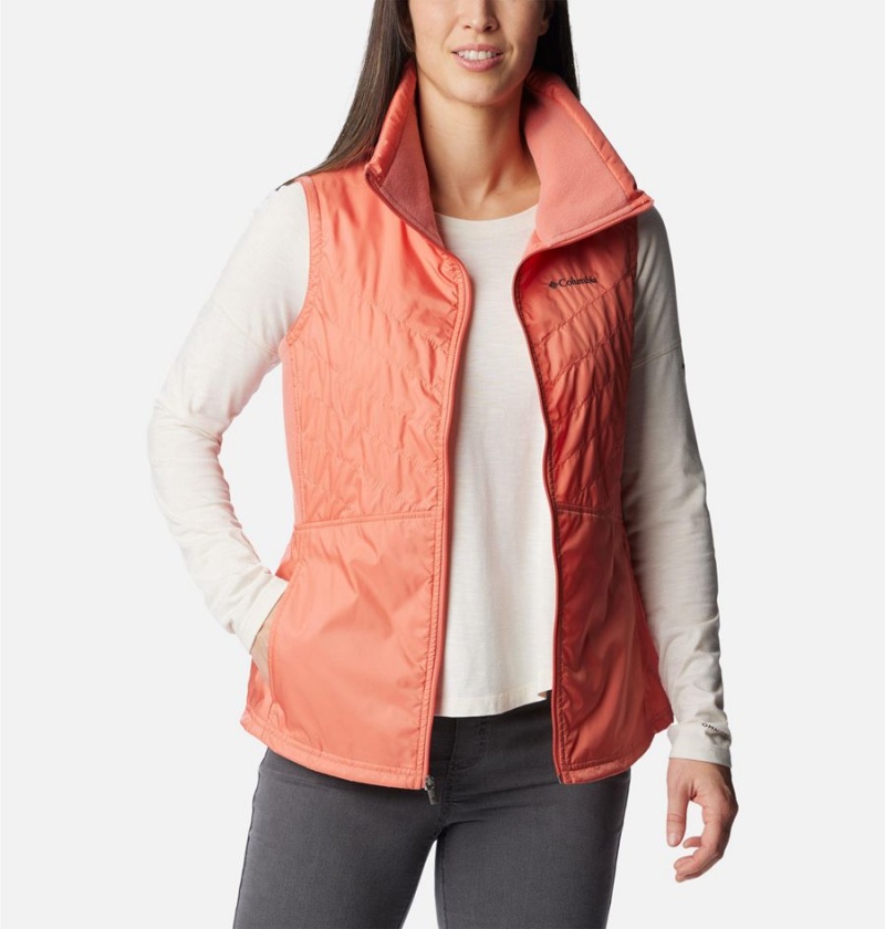 Columbia Mix It Around II Women's Vest Coral | GDRWLT-358