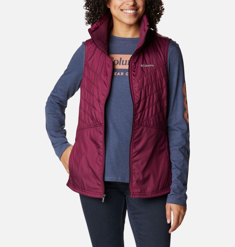 Columbia Mix It Around II Women's Vest Red | OWCHJR-407