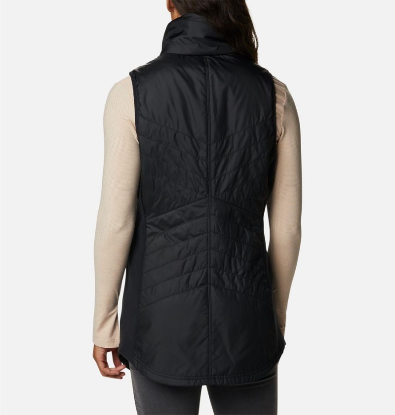 Columbia Mix It Around Long Women's Vest Black | LQASWD-325