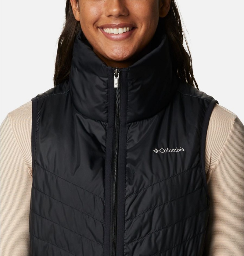 Columbia Mix It Around Long Women's Vest Black | LQASWD-325