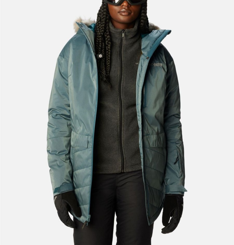 Columbia Mount Bindo III Insulated Women's Puffer Jacket Turquoise | LQEOUM-593