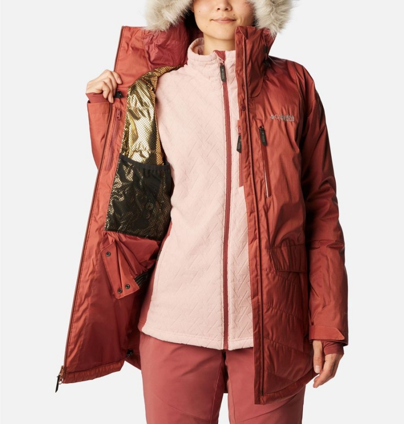 Columbia Mount Bindo III Insulated Women's Puffer Jacket Red | MUNFSR-315