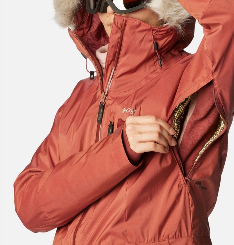 Columbia Mount Bindo III Insulated Women's Puffer Jacket Red | MUNFSR-315