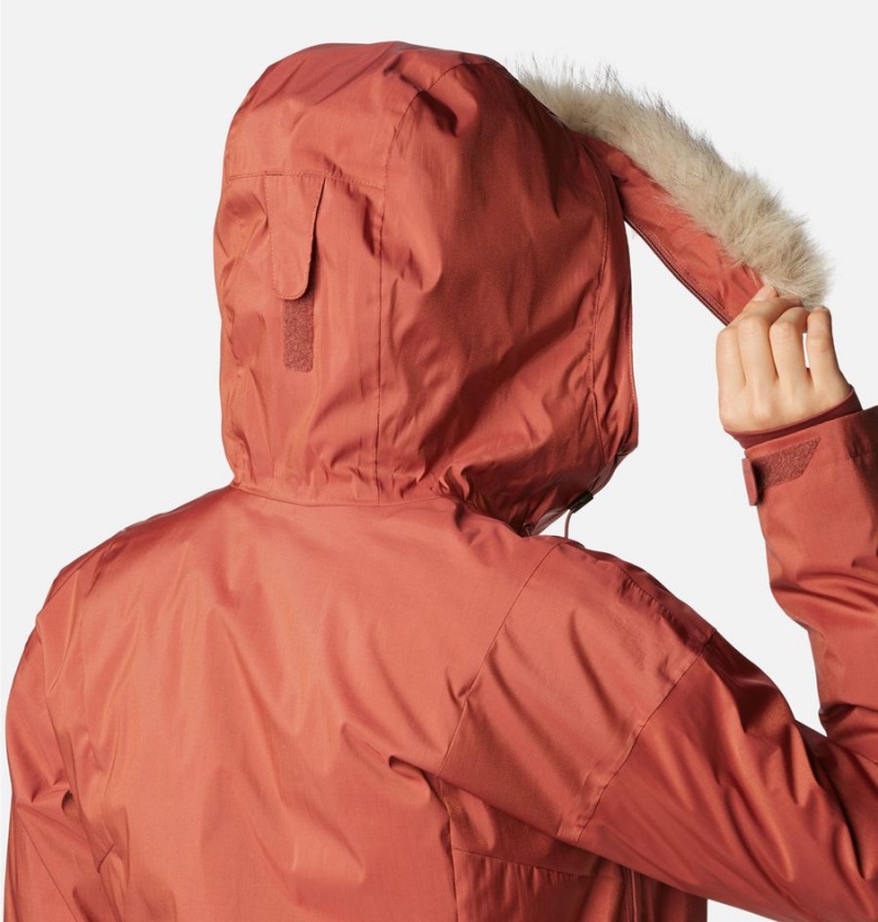 Columbia Mount Bindo III Insulated Women's Puffer Jacket Red | MUNFSR-315
