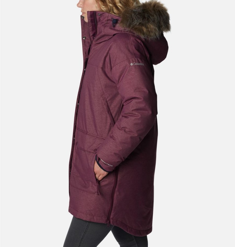 Columbia Mount Si Omni Heat Infinity Down Women's Coats Purple | KDJWUQ-397