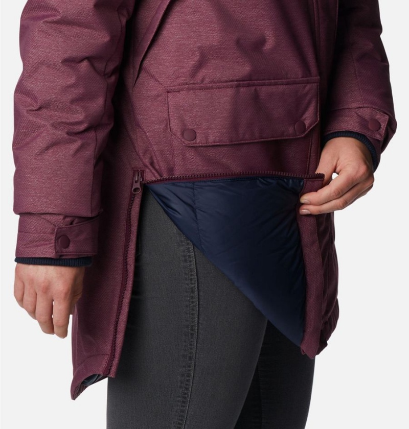 Columbia Mount Si Omni Heat Infinity Down Women's Coats Purple | KDJWUQ-397
