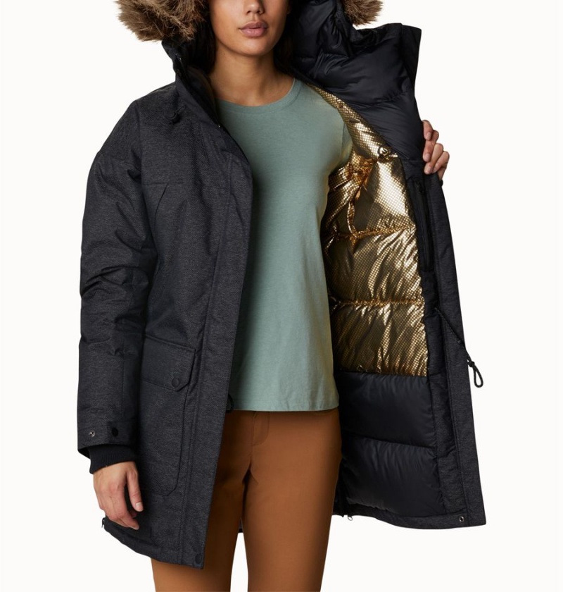 Columbia Mount Si Omni Heat Infinity Down Women's Coats Black | ZICOPR-341