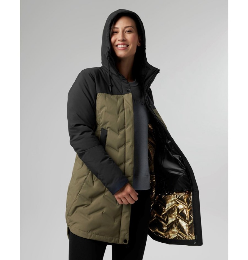 Columbia Mountain Croo II Mid Down Women's Coats Green | OGNCTP-137