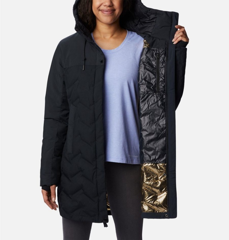 Columbia Mountain Croo II Mid Down Women's Coats Black | ECIGMK-097