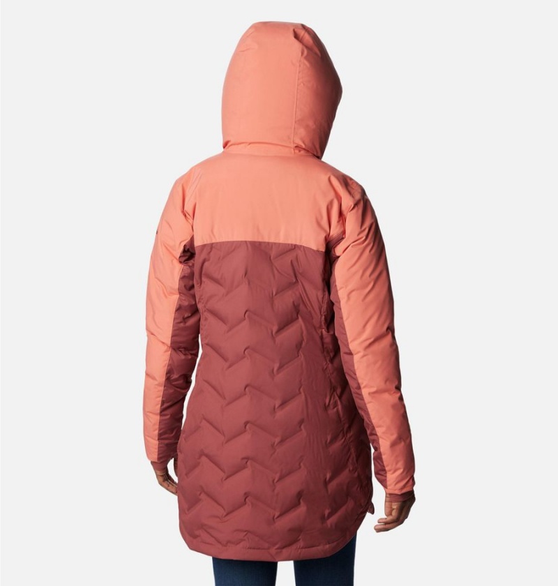 Columbia Mountain Croo II Mid Down Women's Coats Coral | ZGOHSM-397
