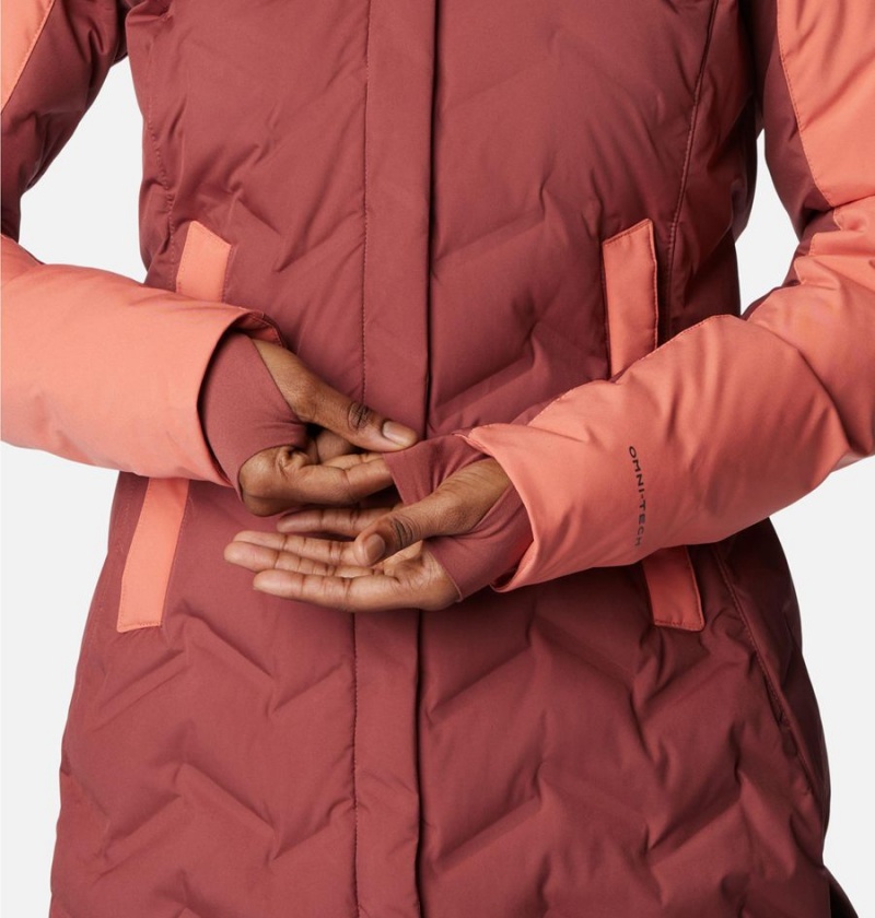 Columbia Mountain Croo II Mid Down Women's Coats Coral | ZGOHSM-397