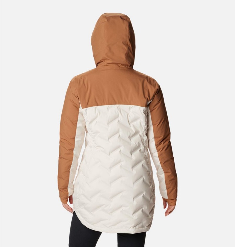 Columbia Mountain Croo II Mid Down Women's Coats White | LNZTXF-089