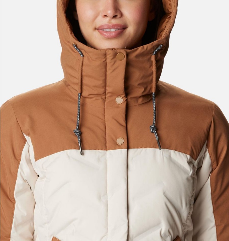 Columbia Mountain Croo II Mid Down Women's Coats White | LNZTXF-089