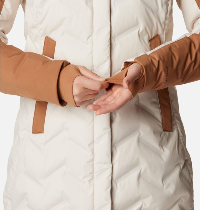 Columbia Mountain Croo II Mid Down Women's Coats White | LNZTXF-089