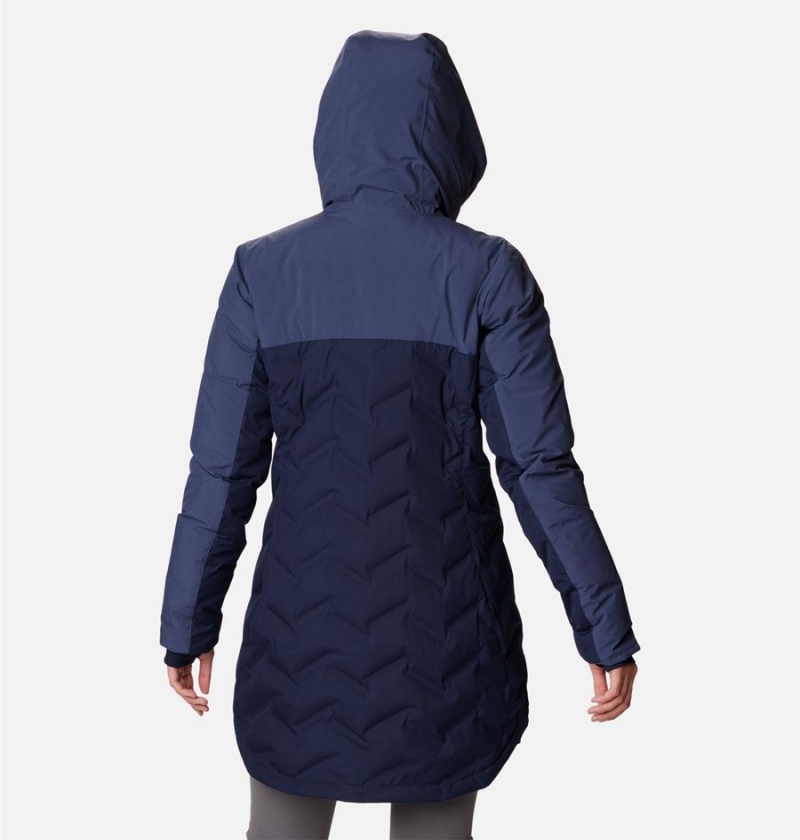 Columbia Mountain Croo II Mid Down Women's Coats Navy | OFIVED-743