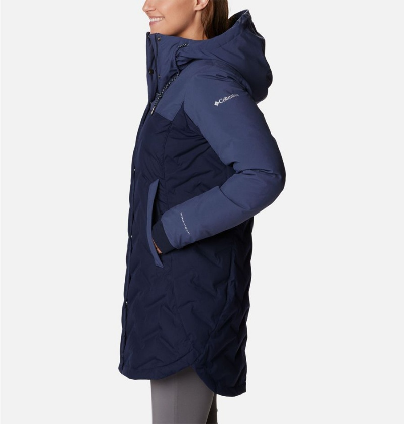 Columbia Mountain Croo II Mid Down Women's Coats Navy | OFIVED-743