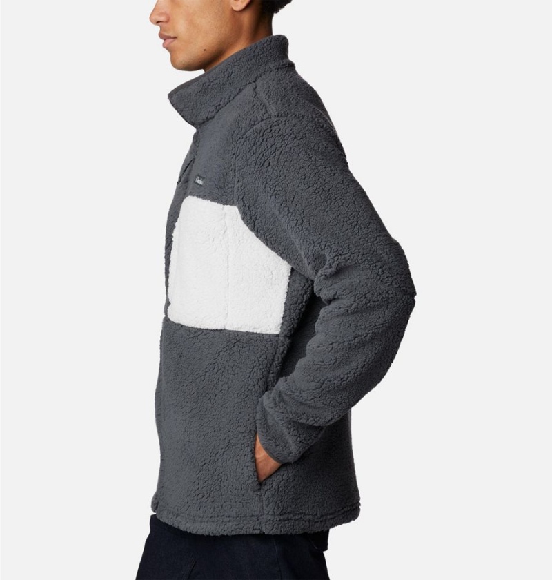 Columbia Mountainside Heavyweight Sherpa Men's Fleece Jacket Grey | CXADPL-740