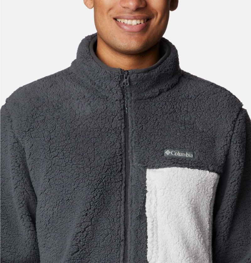 Columbia Mountainside Heavyweight Sherpa Men's Fleece Jacket Grey | CXADPL-740