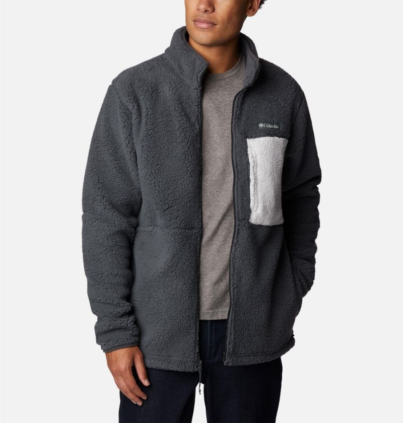 Columbia Mountainside Heavyweight Sherpa Men's Fleece Jacket Grey | CXADPL-740