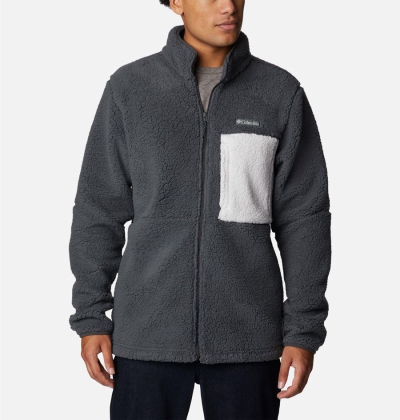 Columbia Mountainside Heavyweight Sherpa Men\'s Fleece Jacket Grey | CXADPL-740