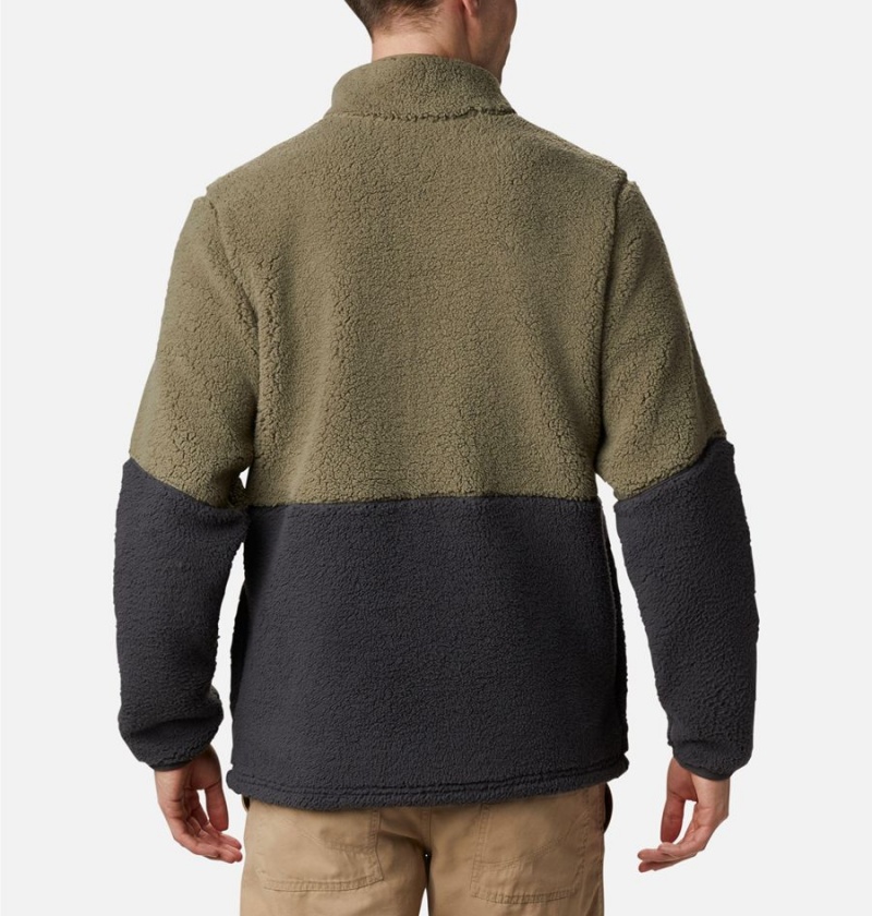 Columbia Mountainside Heavyweight Sherpa Men's Fleece Jacket Green | COGVKN-524
