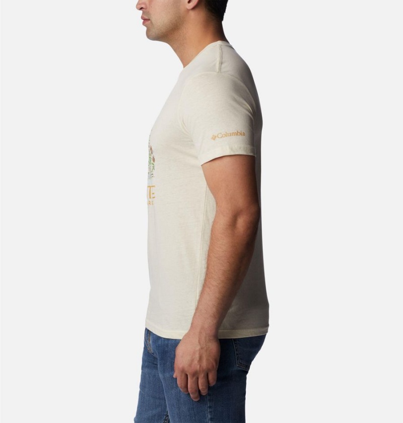 Columbia NP Capitan Yosemite Graphic Men's T-Shirt Khaki | XLPQUS-059