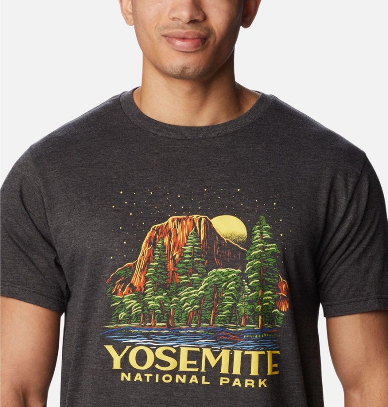 Columbia NP Capitan Yosemite Graphic Men's T-Shirt Grey | OCEQLY-925