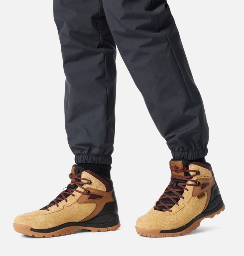 Columbia Newton Ridge BC Boot Men's Hiking Shoes Yellow | SIRHGV-620
