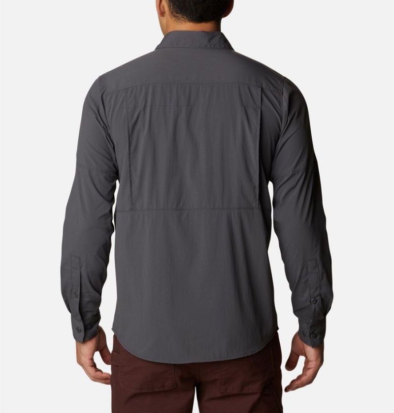 Columbia Newton Ridge II Long Sleeve Men's Shirt Grey | EXSQDT-307