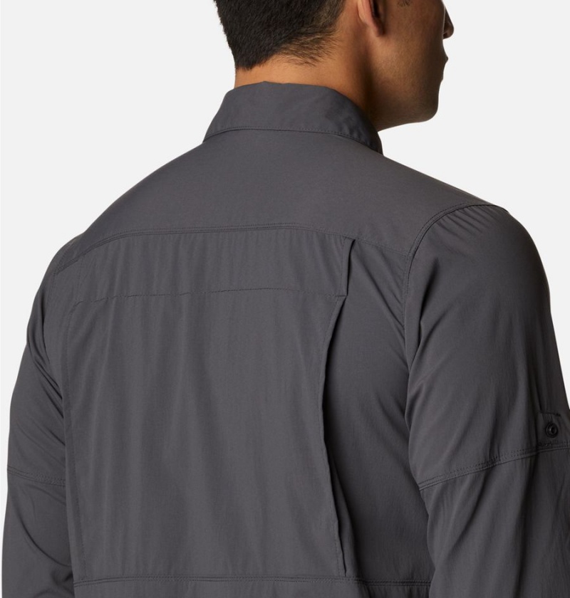 Columbia Newton Ridge II Long Sleeve Men's Shirt Grey | EXSQDT-307