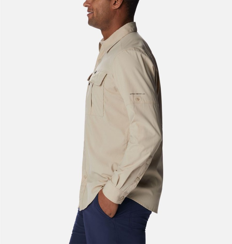 Columbia Newton Ridge II Long Sleeve Men's Shirt Khaki | IXYEGA-845