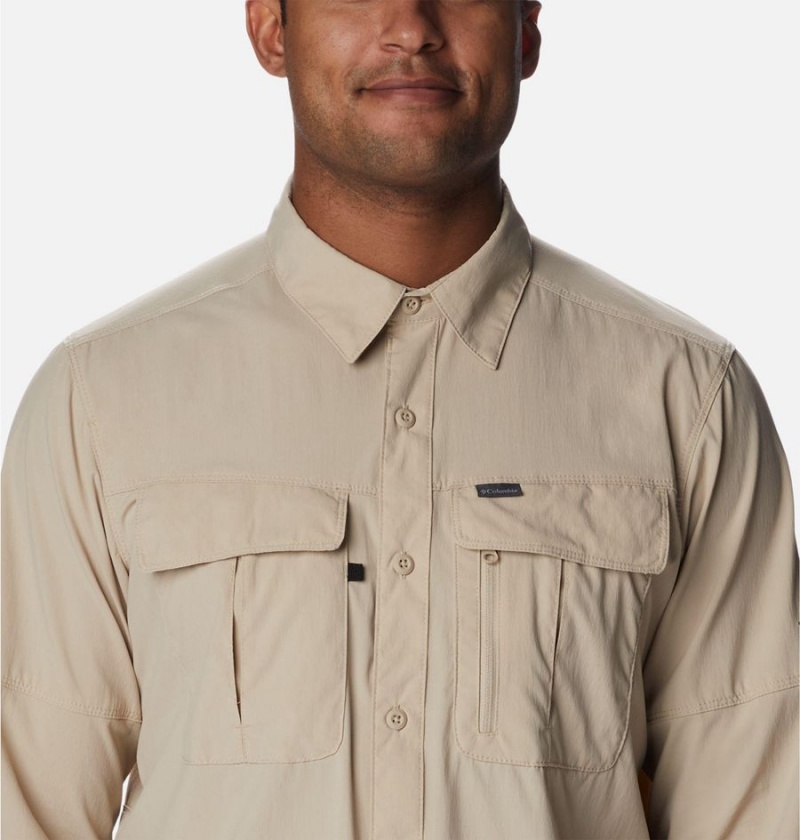 Columbia Newton Ridge II Long Sleeve Men's Shirt Khaki | IXYEGA-845