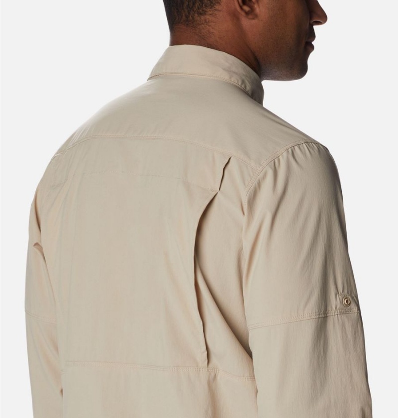 Columbia Newton Ridge II Long Sleeve Men's Shirt Khaki | IXYEGA-845