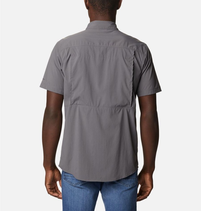 Columbia Newton Ridge II Short Sleeve Men's Shirt Grey | WGKCAQ-572