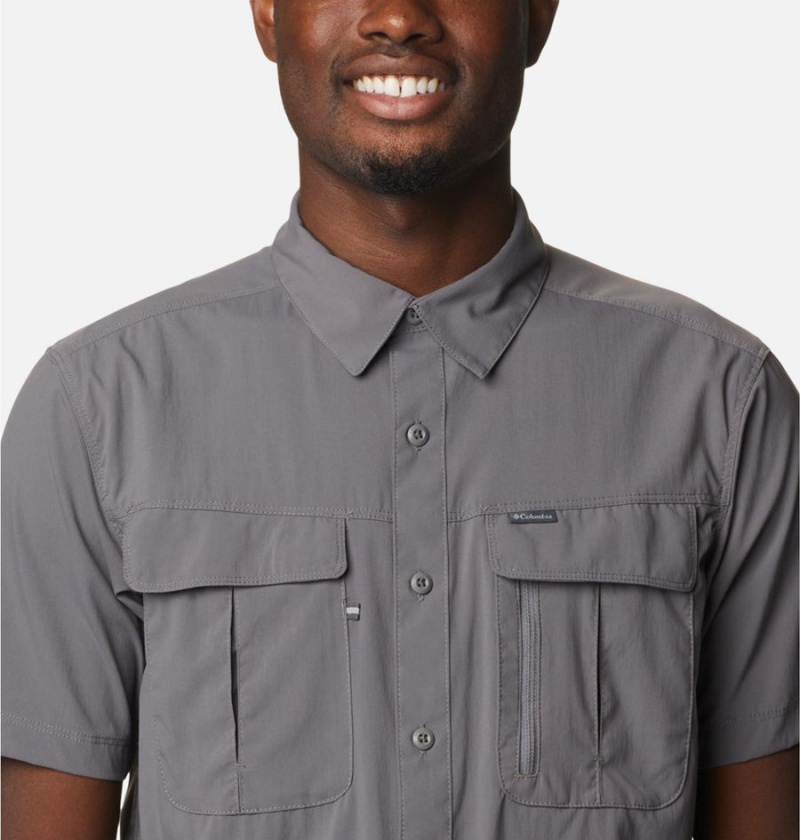 Columbia Newton Ridge II Short Sleeve Men's Shirt Grey | WGKCAQ-572