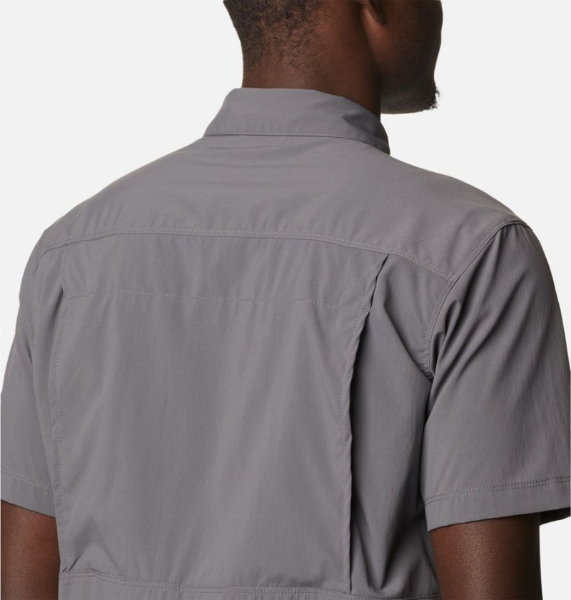 Columbia Newton Ridge II Short Sleeve Men's Shirt Grey | WGKCAQ-572