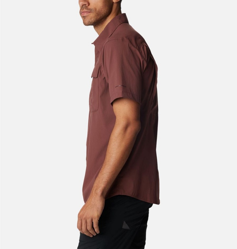 Columbia Newton Ridge II Short Sleeve Men's Shirt Brown | KSGYUW-894
