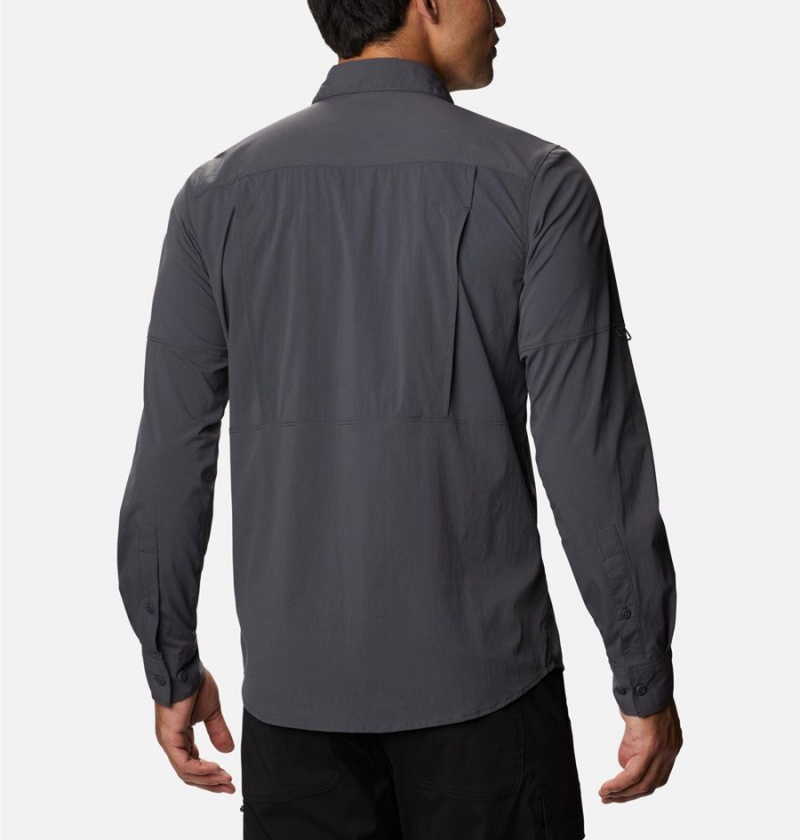 Columbia Newton Ridge Long Sleeve Men's Shirt Grey | XPENOI-140