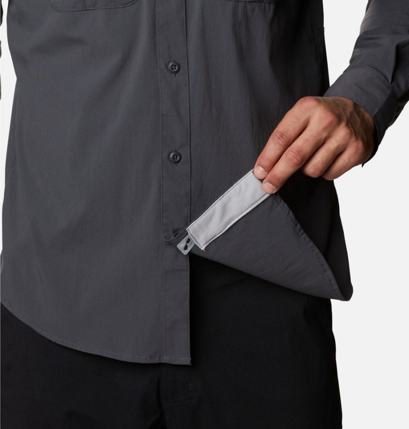 Columbia Newton Ridge Long Sleeve Men's Shirt Grey | XPENOI-140