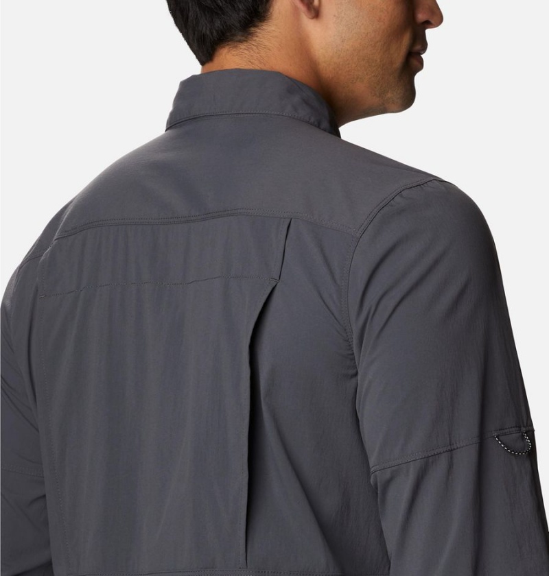 Columbia Newton Ridge Long Sleeve Men's Shirt Grey | XPENOI-140