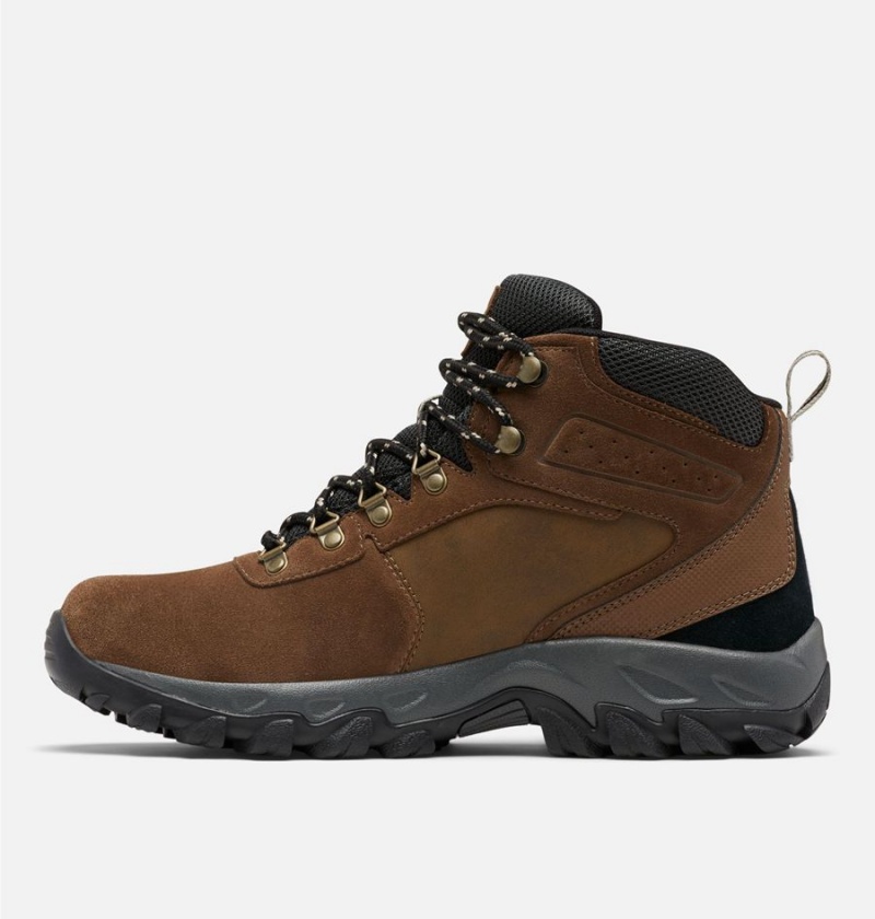 Columbia Newton Ridge Plus II Suede Waterproof Boot Men's Hiking Shoes Brown | LMYDIZ-731