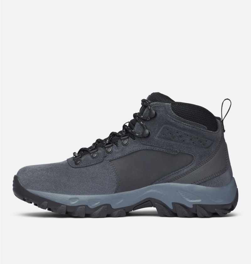 Columbia Newton Ridge Plus II Suede Waterproof Boot Men's Hiking Shoes Grey | JXQAMY-437